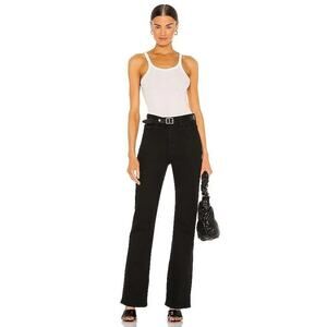 Free People We The Free French Girl Flare Jean Misty Black 24 Revolve